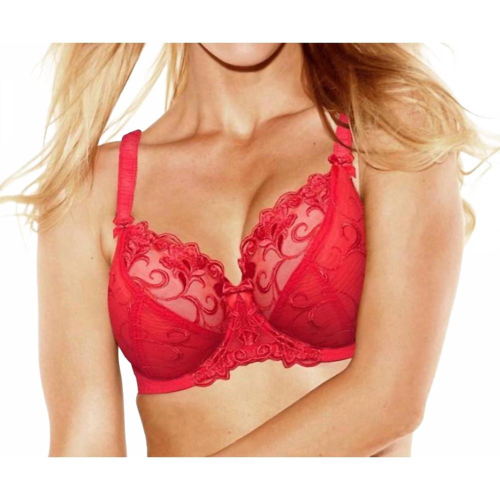 NEW FIT FULLY YOURS joyce see-thru lace underwire bra in red
